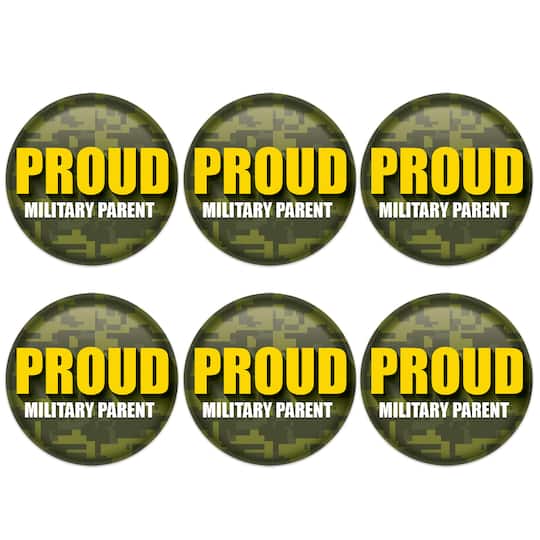 Beistle 2" Camouflage Proud Military Parent Buttons, 6ct.